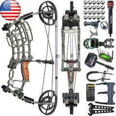 Compound Bow Kit Steel Ball Arrows 30-60lbs Dual-use Hunting Fishing Archery