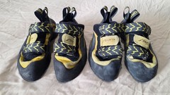 2 Pair of La Sportiva Miura VS Climbing Shoes (Freshly Resoled) USM 7-1/2, EU 40