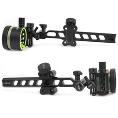 5 Pin Compound Bow Sight 4/6/8X Lens 0.019″ Micro Fiber Adjustable Archery Hunt