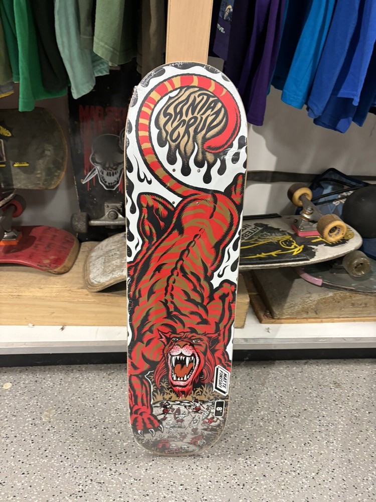 Salba Santa Cruz Tiger Pop deck Skateboard 8.0 rare