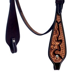Western Headstall and Breast Collar Set HILASON Tooled Leather Horse Bridle Tack