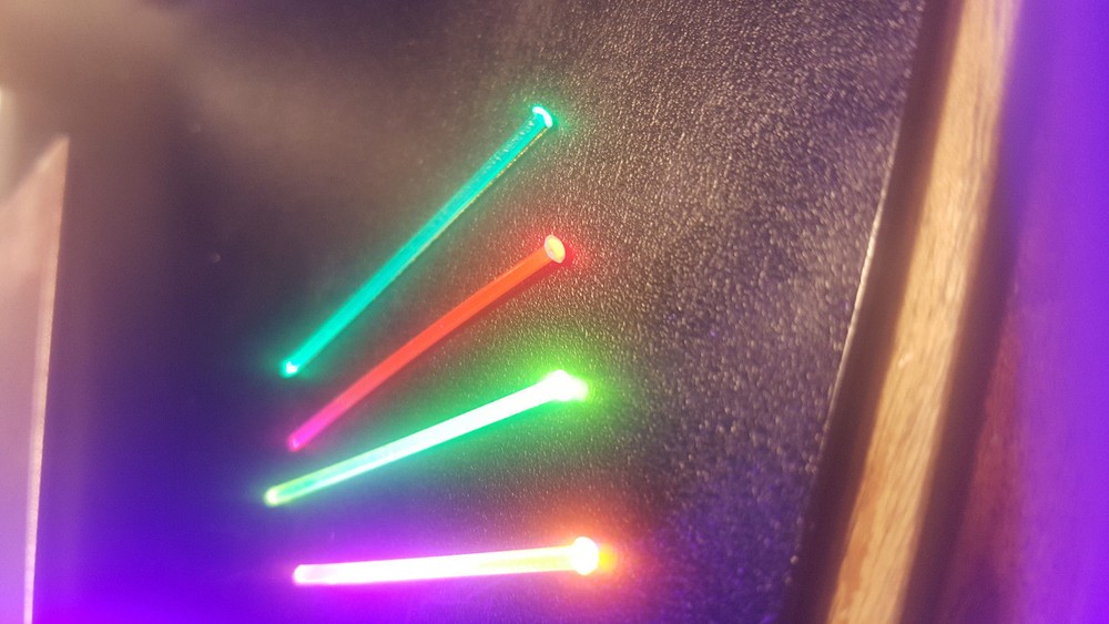 6pcs total- 1×1″ PIECE RED & GREEN OF EACH DIAM 1 MM, 1.5 MM & 2MM