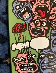 New In Shrink Brand X Riot Stick Skateboard Deck Pea Olive Green Reissue 80’s