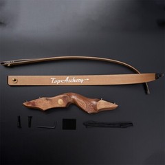 TOPARCHERY 60» Archery Recurve Bow &12pcs Arrows for Right Hand Target Hunting