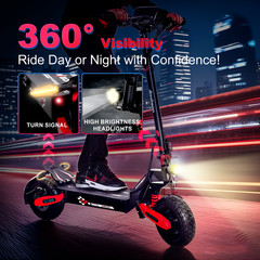 Off-road Electric Scooter for Adults 1200W 30MPH 25Miles 11»Commuter Escooter