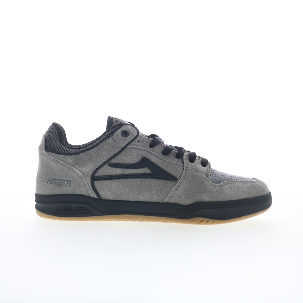 Lakai Telford Low Mens Gray Suede Lace Up Skate Inspired Sneakers Shoes
