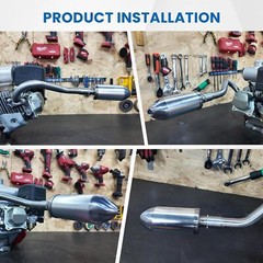 Exhaust Pipe/Aluminum Muffler For Honda GX160 GX200 Predator 212cc 196cc/6.5HP