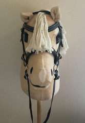 Lemieux Hobby Horse “Popcorn” With Black Show Bridle, Slightly Used