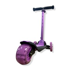 $122 YBike Purple GLX Boost Kid Kick Light-Up Scooter Adjustable Steering Handle