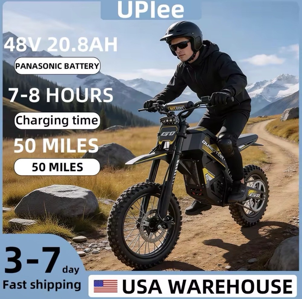 Electric Dirtbike For Teens And Adults 1500w Peak Electric Motorbike 48v 20.8Ah