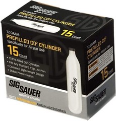 Sig Sauer AC-12-15 CO2 12 Gram Cylinders for Airguns Pack of 15