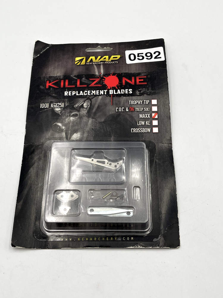 NAP Killzone Replacement Blades 100 & 125 Grain for 3 Broadheads MAXX #60730