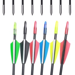 31 Inch Target 24/36/72PACK Practice Arrows Archery Recurve Bow Fiberglass Arrow