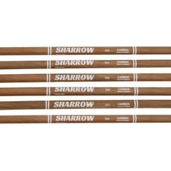 12X Archery Pure Carbon Arrows Natural Feather 31″ Shaft SP340-600 Bow Hunting