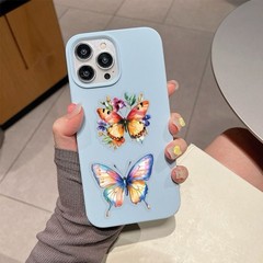 30Pcs Random Colorful Transparent PET Butterfly Nature Decal Waterproof Stickers