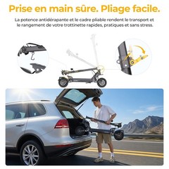 Ausom Gosoul 2 Pro Electric Scooter Adult 2*1400W Motor,56mi Max Range E-Scooter