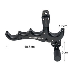 Compound Bow Release 4-Finger Adjustable Can Rotate 360° Thumb Release Archery