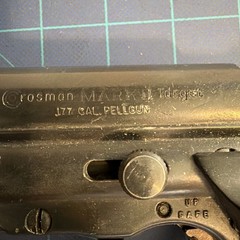 Vintage Crosman Mark II Air Pistol Target .177 C02 BB Gun, 1970s. With Papers
