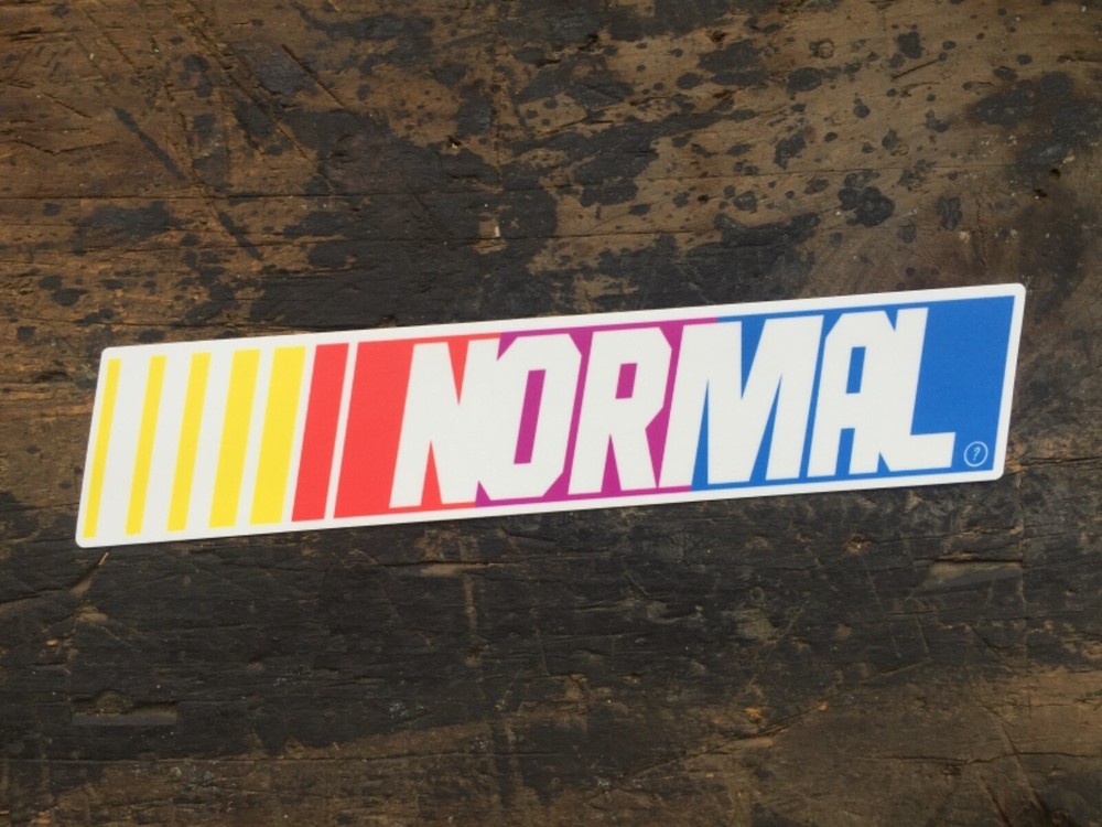 NASCAR NORMAL Bumper Funny gift Parody Skate Punk Truck Art Logo Sticker Decal