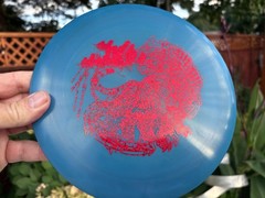 Star Boss Disc Golf Innova (Multi-Stamp) (One of a Kind) 178G Blue Red #4280