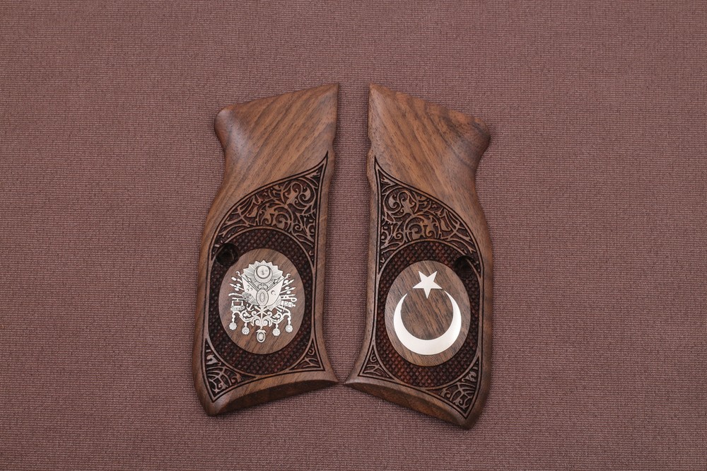SAR ARMS P8L / P8S / K11 Compatible Walnut Grips Framed