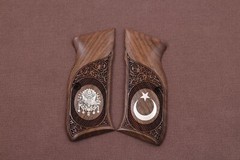 SAR ARMS P8L / P8S / K11 Compatible Walnut Grips Framed