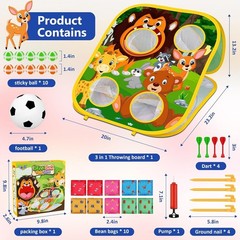 Animal Bean Bag Toss Game Toy Outdoor Toss Game, Family Party Party Supplies …