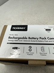Tenergy 9.6V 1600mAh Butterfly NiMH Airsoft Battery Pack+8.4V-9.6V Smart Charger