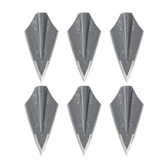 6pcs Hunting Broadheads Traditional Archery Arrowheads Fix 2 Blade 125 Grain …