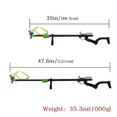 Powerful Slingshot Rifle W/Laser Aiming Portable Catapult Adult Outdoor Hunting
