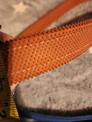 Equestrian Rubber Grip Schooling Reins With Buckle Ends..blue Nylon..apprx 10 Ft
