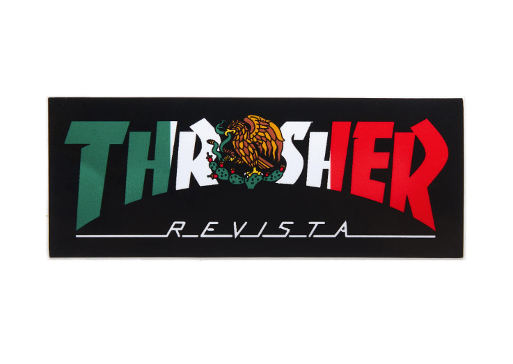 Thrasher Mexico Revista Skateboard Sticker 4 inch