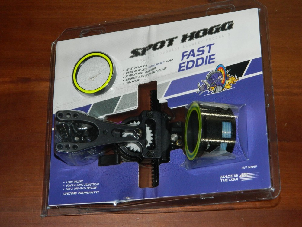 NEW Spot Hogg Fast Eddie Double Pin MRT Bow Sight- LEFT Handed, .010 – 2 Pin