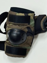 USGI Camouflage Elbow Pad Set, Woodland Camo | Medium NOS