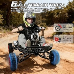 Electric Go Kart 2000W Motor Go Kart Premium Steel Tubular Frame 3 Speed 30MPH
