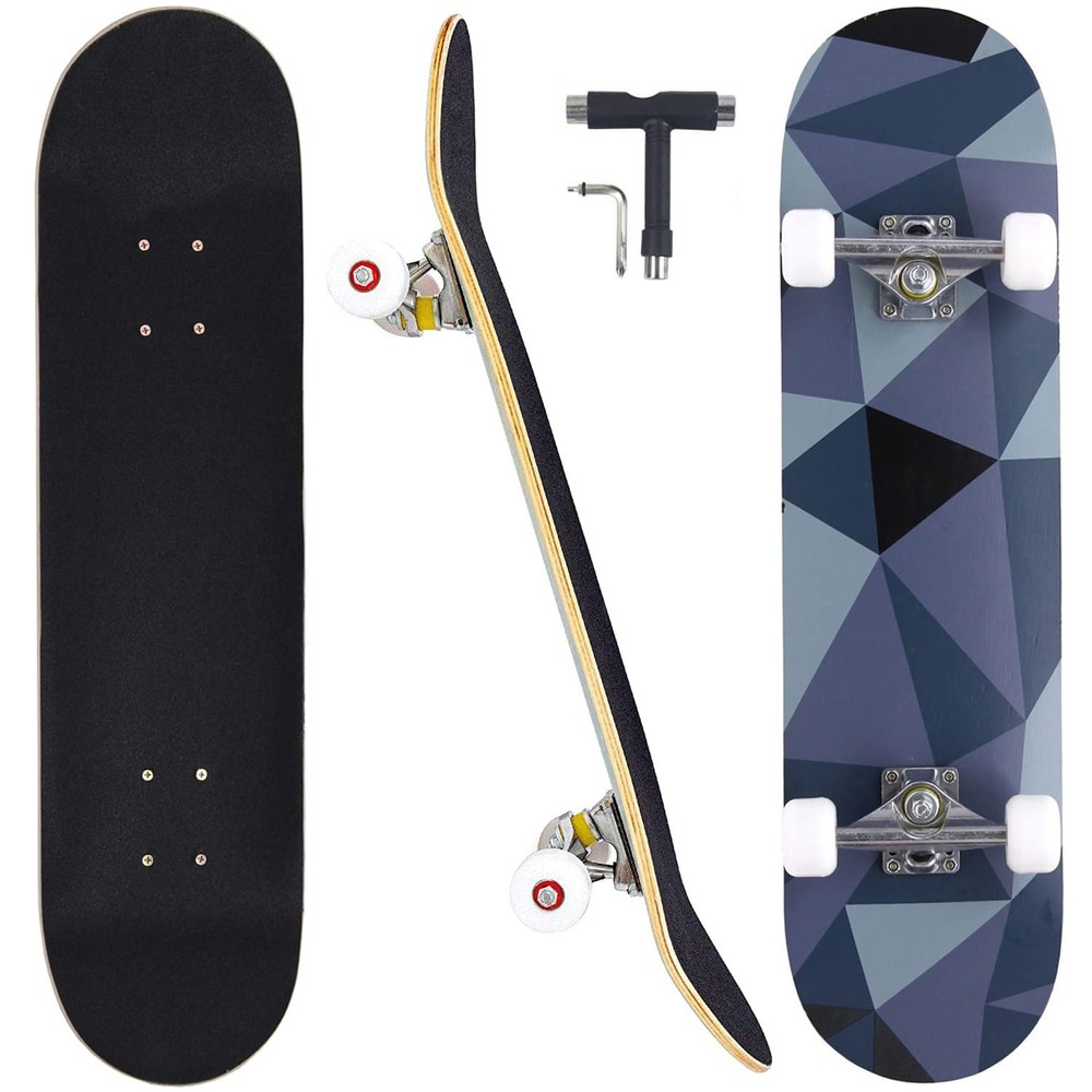 Skateboards for Beginners Adults Youths Teens Kids Girls Boys 31 Inch Pro Com…