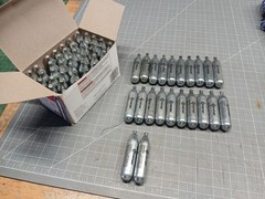 62 Pack Crosman Powerlet 12g CO2 Cartridges – Brand New Bulk Lot Airgun BB