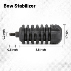 Omoojee Compound Bow Stabilizer, Rubber Stabilizer for Recurve Green