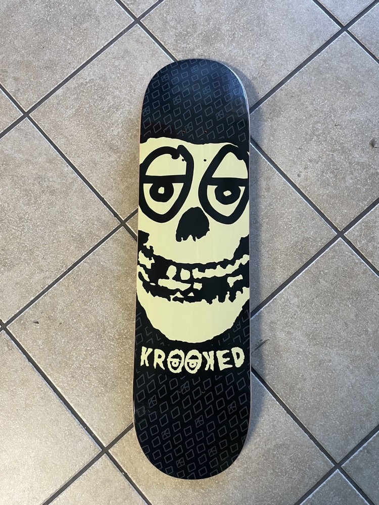 RARE Krooked Eyes Misfits Glow In The Dark Skateboard Deck GITD Punk Music NEW