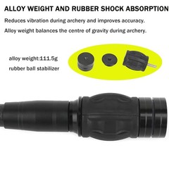 Carbon Stabilizer Weight 8″ 10″ 12″ 15″ Balance Bar Compound Bow Archery Hunting