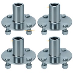 (4) 4 Lug 1″ Live Axle Adapter Hubs for Go Kart Cart ATV Quad Trailer – 4″ x 4″