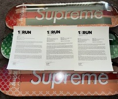 3 DENIAL SUPREME LV & GUCCI PRINT PILL SKATE DECK 1XRUN RARE ARTIST PROOF & #