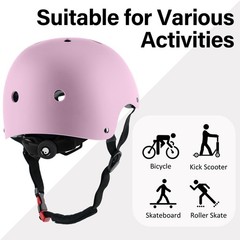 Skateboard Bike Helmet Large Matte Pink 57-61cm Multi-Sport