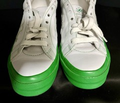CONVERSE GOLF LE FLEUR X ONE STAR OX KELLY GREEN LEATHER SNEAKERS 10M 12W