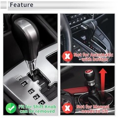 Round Ball Shift Knob Universal Gear Shifter Knob Aluminum Alloy Stick Blue