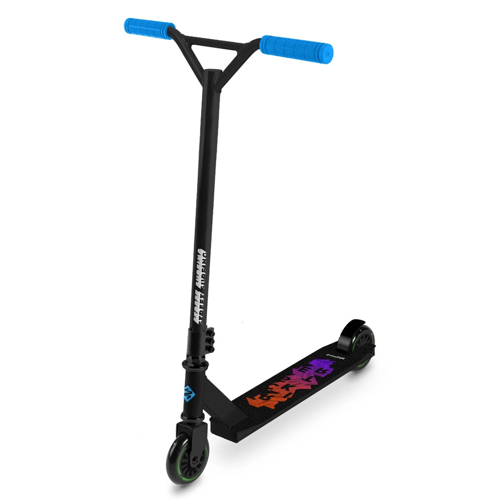 Street Surfing Stunt Kick Trick Scooter Trickster Black Gum – Youth Kids