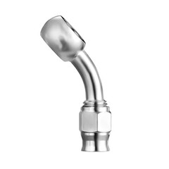 3AN Male to 10mm M10 Banjo Brake Hose Fitting Adapter, Stainless 45 Degree