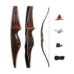 Deerseeker Archery 54″ Traditional Bow Hunting Longbow with Bamboo Core Limbs…