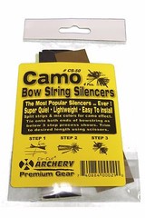 6 PACKS ! CAMO Archery BOWSTRING SILENCER RUBBER WHISKER TIE ON EASY TO INSTALL
