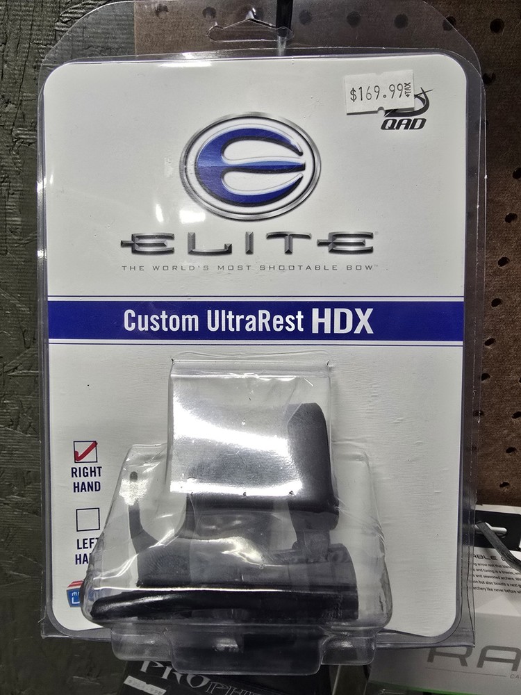 Elite Ultra QAD HDX Arrow Rest, Right Handed- New